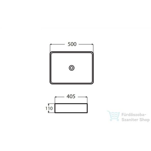 Wellis Lily porcelán mosdó 50x40,5 WF00045