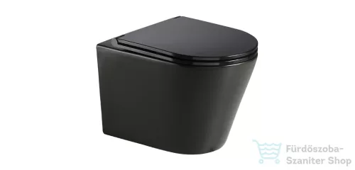 Wellis Clement Black fali WC RIMLESS MATT FEKETE WF00070