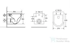 Wellis Sophia fali rimless WC WF00098
