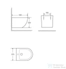 Wellis Sophia fali bidé WF00100