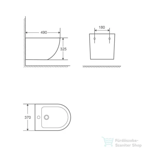 Wellis Sophia fali bidé WF00100