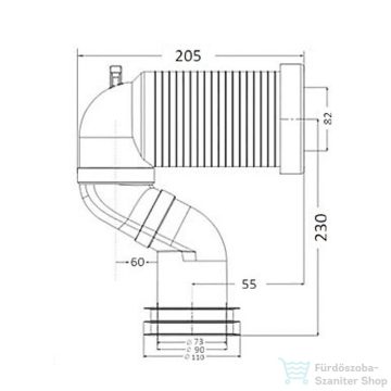 Wellis S-bekötőcső WF00112