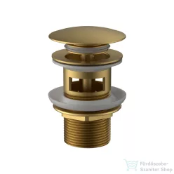   Wellis klikk-klakk leeresztő túlfolyós mosdóhoz, brushed gold  WF00205