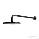 Omnires SLIMLINE 25 cm-es fejzuhany 41 cm-es zuhanykarral, selyemfényű fekete WGSET1BL