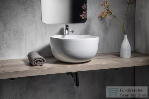 Sapho DOME pultra szerelhető kerámiamosdó, túlfolyó nélkül, átm:44,5x27cm (WH030)