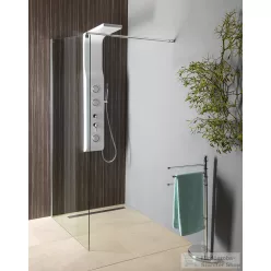   AQUALINE WALK IN Fix zuhanyfal, 80x190cm, átlátszó üveg WI081