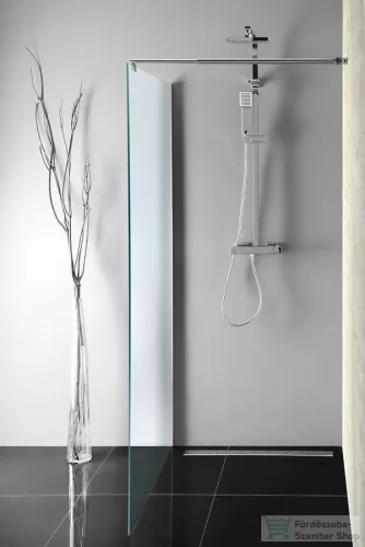 AQUALINE WALK IN Fix zuhanyfal, 90x190cm, brick üveg WI090