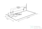 Wellis Rhone 170x85 E-Drive Touch hidromasszázs kád Flipper csapteleppel WK00125