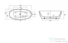 Wellis Oval 186x88,5 szabadonálló kád  WK00133