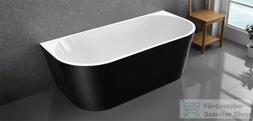 Wellis Calabria black 170x80 szabadon álló kád WK00138