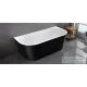 Wellis Calabria black 170x80 szabadon álló kád WK00138