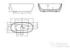 Wellis Oval 160x78 szabadonálló kád WK00142