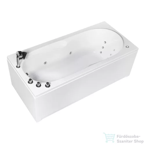 Wellis MALAWI Hydro 170x75 hidromasszázs kád, Retro csapteleppel, jobbos WK00146-2