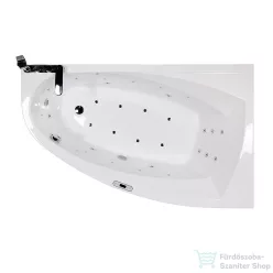   Wellis Matana E-Max 160x100 hidromasszázs kád Flipper csapteleppel, jobbos WK00157-1