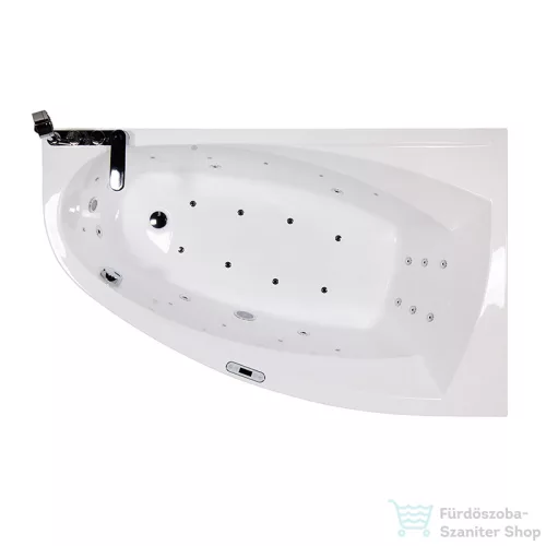 Wellis Matana E-Max 160x100 hidromasszázs kád Flipper csapteleppel, jobbos WK00157-1