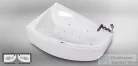 Wellis Matana Hydro 160x100 hidromasszázs kád flipper csapteleppel, balos WK00158-1