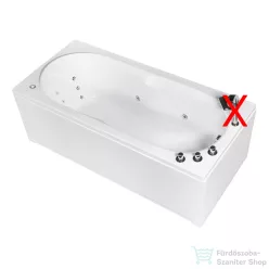   Wellis MALAWI Hydro 170x75 hidromasszázs kád, csaptelep nélkül, balos WK00162-1