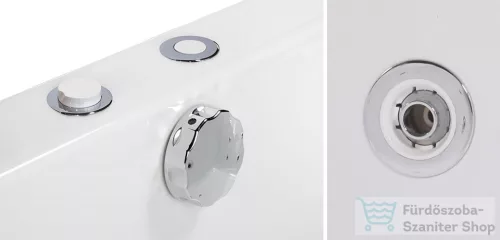 Wellis MALAWI Hydro 170x75 hidromasszázs kád, csaptelep nélkül, balos WK00162-1