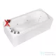 Wellis MALAWI Hydro 170x75 hidromasszázs kád, csaptelep nélkül, jobbos WK00162-2
