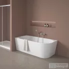Wellis Calabria Slim Linear Corner 170x80 félszabadon álló kád, fehér, balos WK00226