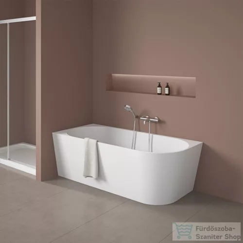 Wellis Calabria Slim Linear Corner 170x80 félszabadon álló kád, fehér, balos WK00226