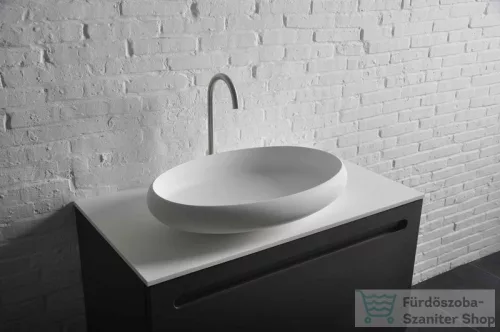 Sapho THIN pultra szerelhető mosdó, 600x400x112 mm, matt fehér WN213