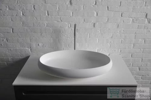 Sapho THIN pultra szerelhető mosdó, 600x400x112 mm, matt fehér WN213