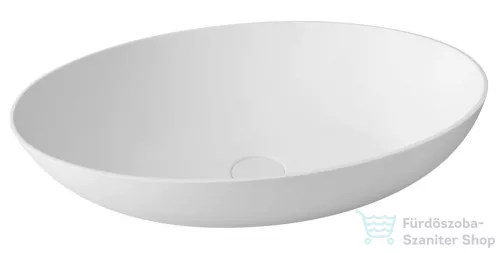 Sapho THIN ovális mosdó, 600x400x145 mm, matt fehér WN893