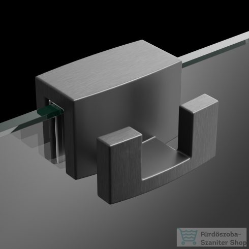 Radaway akasztós törölköző tartó, 6 és 8 mm-es zuhanykabinokhoz, szálcsiszolt fegyvermetál WR-092
