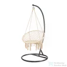 Leziter Cardenas függőfotel állvánnyal bézs-fekete WST-01-Beige_SW-007-STBL