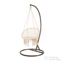   Leziter Cardenas függőfotel állvánnyal bézs-barna WST-01-Beige_SW-007-STBR