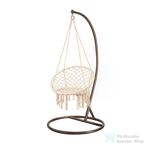 Leziter Cardenas függőfotel állvánnyal bézs-barna WST-01-Beige_SW-007-STBR