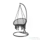 Leziter Cardenas függőfotel állvánnyal fekete-fekete WST-01-Black_SW-007-STBL