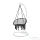 Leziter Cardenas függőfotel állvánnyal fekete-fehér WST-01-Black_SW-007-STWH