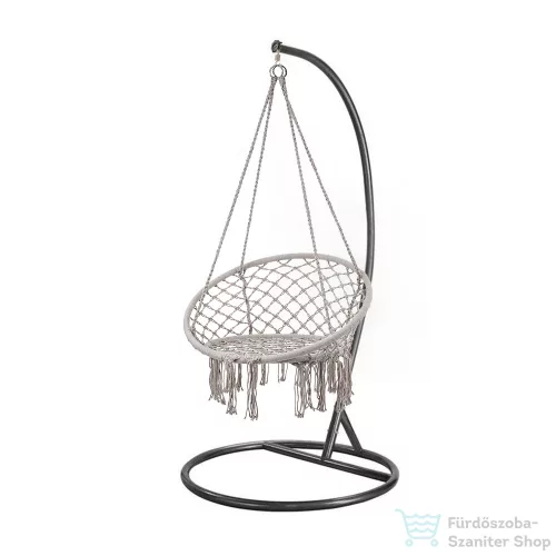 Leziter Cardenas függőfotel állvánnyal szürke-fekete WST-01-Grey_SW-007-STBL