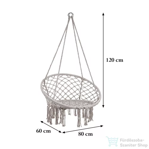 Leziter Cardenas függőfotel szürke WST-01-Grey