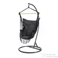   Leziter Puerto függőszék állvánnyal fekete-fekete WST-02-Black_SW-007-STBL