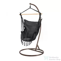   Leziter Puerto függőszék állvánnyal fekete-barna WST-02-Black_SW-007-STBR
