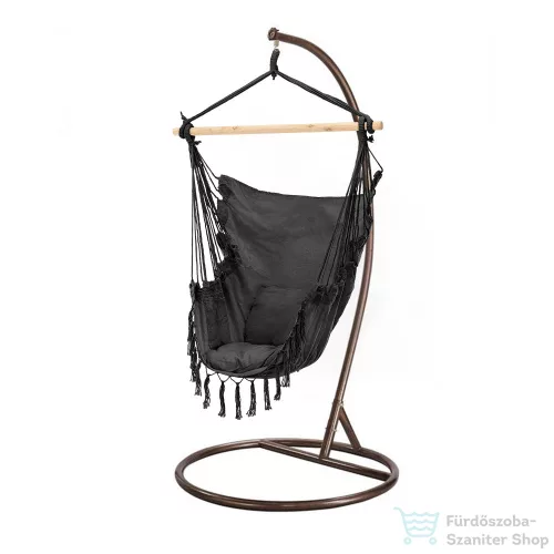 Leziter Puerto függőszék állvánnyal fekete-barna WST-02-Black_SW-007-STBR