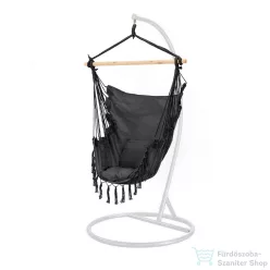   Leziter Puerto függőszék állvánnyal fekete-fehér WST-02-Black_SW-007-STWH