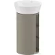 Duravit WHITE TULIP álló 2 polcos mosdótartó szekrény 236550 mosdóhoz, Stone Grey High Gloss/American Walnut Solid Wood WT4239077H2