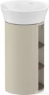 Duravit WHITE TULIP álló 2 polcos mosdótartó szekrény 236550 mosdóhoz, Taupe High Gloss/American Walnut Solid Wood WT4239077H3
