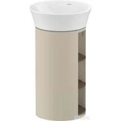   Duravit WHITE TULIP álló 2 polcos mosdótartó szekrény 236550 mosdóhoz, Taupe High Gloss/American Walnut Solid Wood WT4239077H3