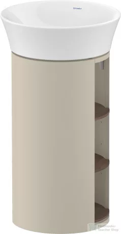 Duravit WHITE TULIP álló 2 polcos mosdótartó szekrény 236550 mosdóhoz, Taupe High Gloss/American Walnut Solid Wood WT4239077H3