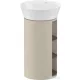 Duravit WHITE TULIP álló 2 polcos mosdótartó szekrény 236550 mosdóhoz, Taupe High Gloss/American Walnut Solid Wood WT4239077H3