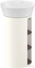 Duravit WHITE TULIP álló 2 polcos mosdótartó szekrény 236550 mosdóhoz, Nordic White High Gloss/American Walnut Solid Wood WT4239077H4
