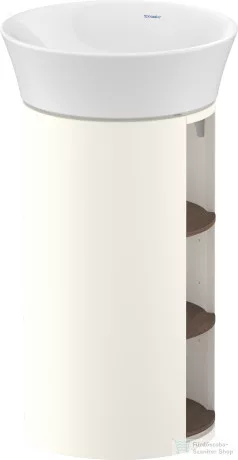 Duravit WHITE TULIP álló 2 polcos mosdótartó szekrény 236550 mosdóhoz, Nordic White High Gloss/American Walnut Solid Wood WT4239077H4