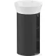 Duravit WHITE TULIP álló 2 polcos mosdótartó szekrény 236550 mosdóhoz, Graphite High Gloss WT42390H1H1