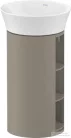 Duravit WHITE TULIP álló 2 polcos mosdótartó szekrény 236550 mosdóhoz, Stone Grey High Gloss WT42390H2H2