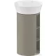 Duravit WHITE TULIP álló 2 polcos mosdótartó szekrény 236550 mosdóhoz, Stone Grey High Gloss WT42390H2H2